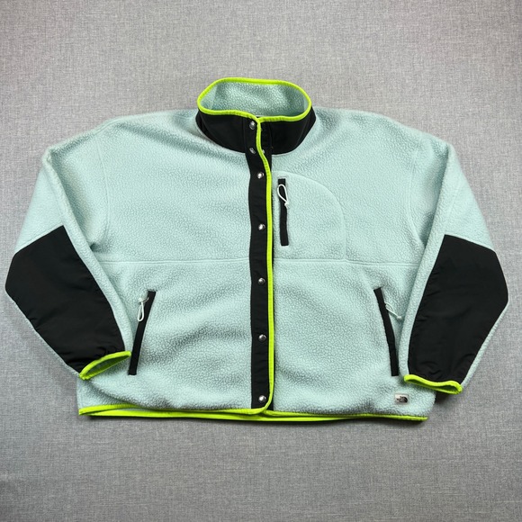 The North Face Cragmont Fleece Jacket Womens 2X Full Snap Sherpa Frost Blue GORP - Picture 1 of 11